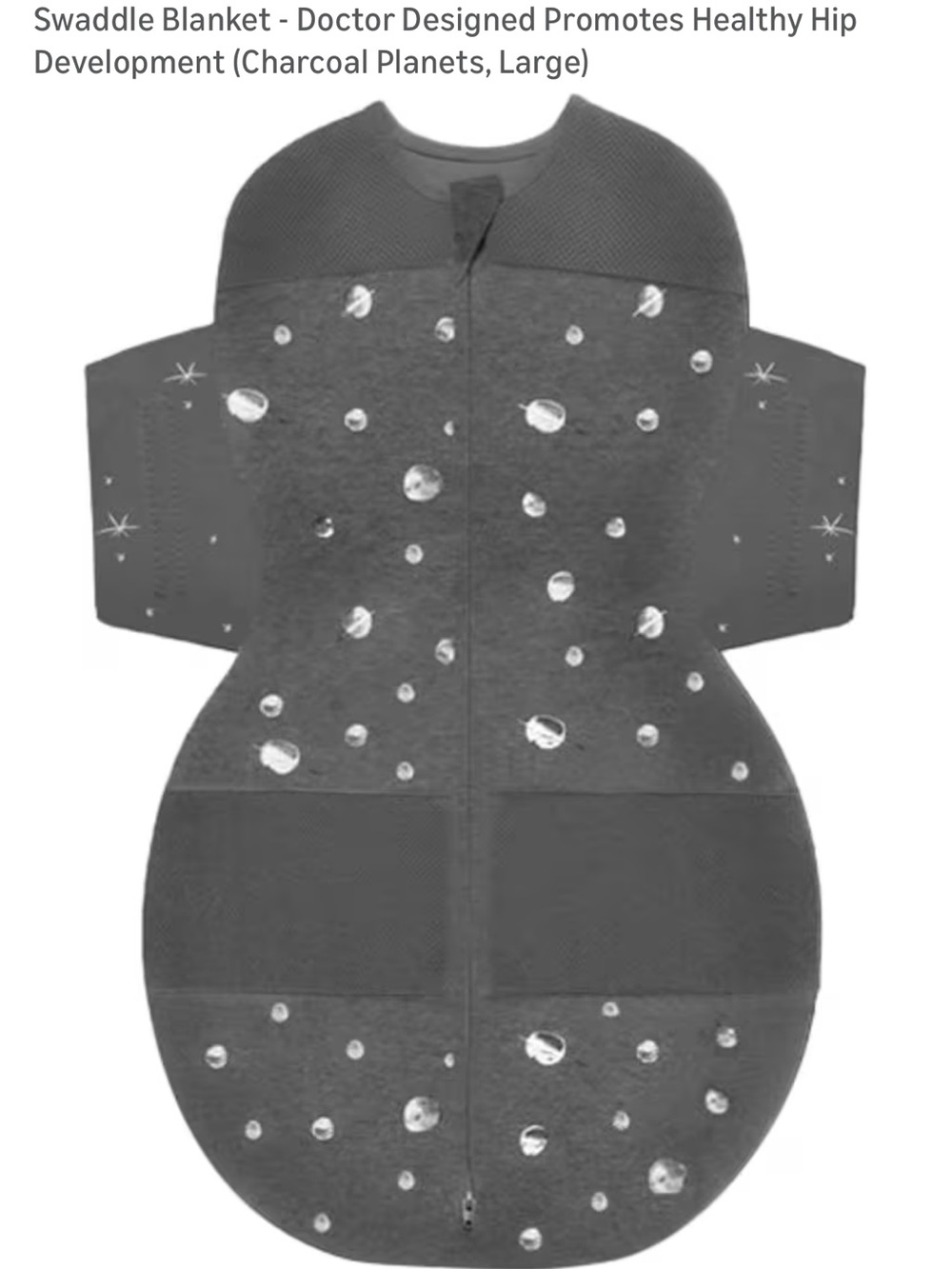 Charcoal Planet Print Baby snoo Sack